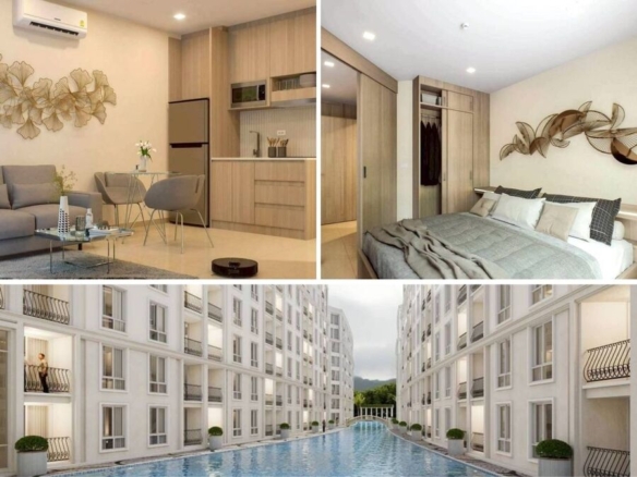 1BR Condo for Sale (Off-Plan) at Harmonia City Garden, Pattaya | 23.5 sqm | 4th Floor | City View