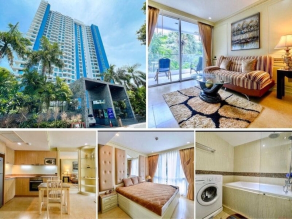 1BR Condo for Rent at The Cliff Pattaya, Pattaya | 49 sqm | 2nd Floor | Garden View