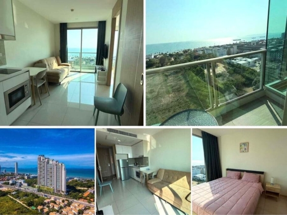 1BR Condo for Sale at The Riviera Jomtien, Pattaya | 35 sqm | 18th Floor | Sea View