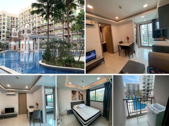 1BR Condo for Rent at Arcadia Beach Continental, Pattaya | 27 sqm | 4th Floor | Pool View | Lagoon Pool (D423)