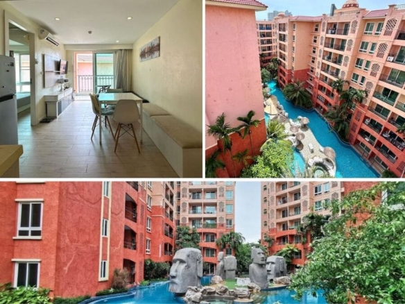 1BR Condo for Sale at Seven Seas Condo Jomtien, Pattaya | 41 sqm | 8th Floor | Pool View