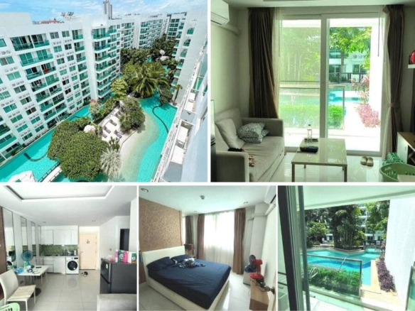 1BR Condo for Sale at Amazon Residence, Pattaya | 35 sqm | Ground Floor | Direct Pool Access