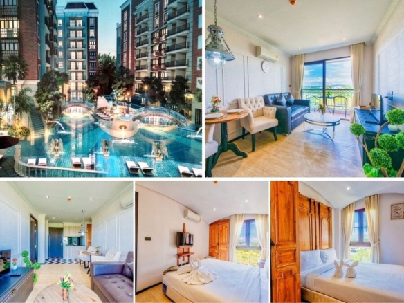 2BR Condo for Sale at Venetian Signature Condo, Pattaya | 50 sqm | 5th Floor | Lagoon Pool | Special Offer