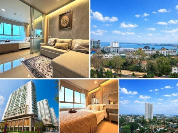 1BR Condo for Sale at Lumpini Ville Naklua – Wongamat, Pattaya | 26 sqm | Building A 12th Floor | Sea View
