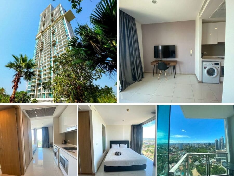 Studio Condo for Sale at The Riviera Wongamat, Pattaya | 27 sqm | Tower B, 35th Floor | City View