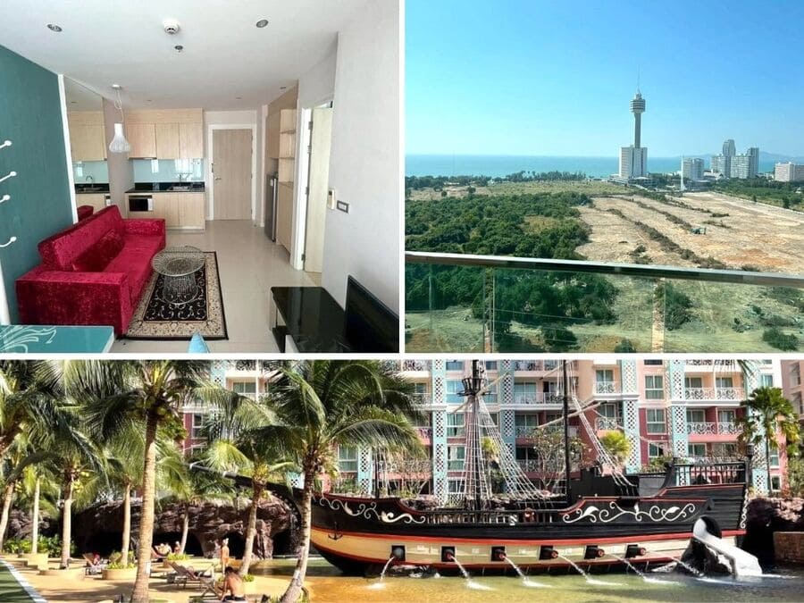 1BR Condo for Sale at Grande Caribbean, Pattaya | 37 sqm | 16th Floor | Sea View