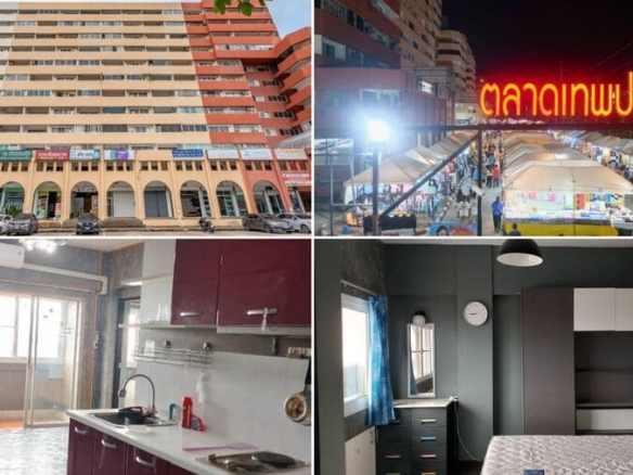 1BR Condo for Sale at Keha Thepprasit, Pattaya | 47 sqm | 9th Floor | Facing Night Market