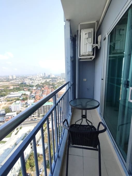 Studio Condo for Rent at Supalai Mare, Pattaya | 32 sqm | Partial Sea View