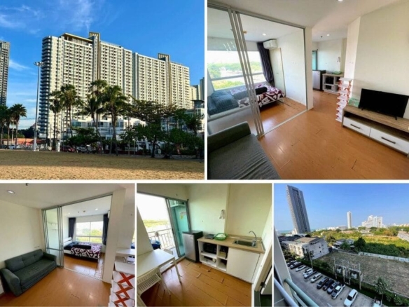 1BR Condo for Sale at Lumpini Park Beach Jomtien, Pattaya | 26 sqm | Building D | 6th Floor | Partial Sea View