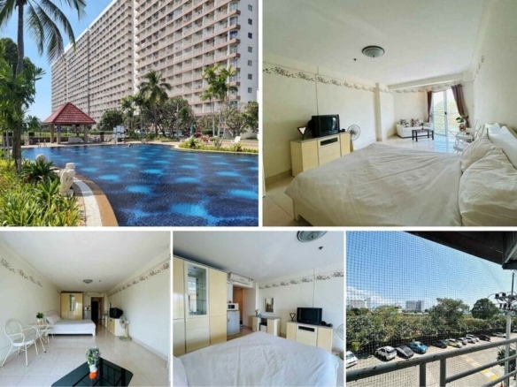 Studio Condo for Sale at Jomtien Beach Condominium – Rimhad S, Pattaya | 32 sqm | Building 1, 3rd floor