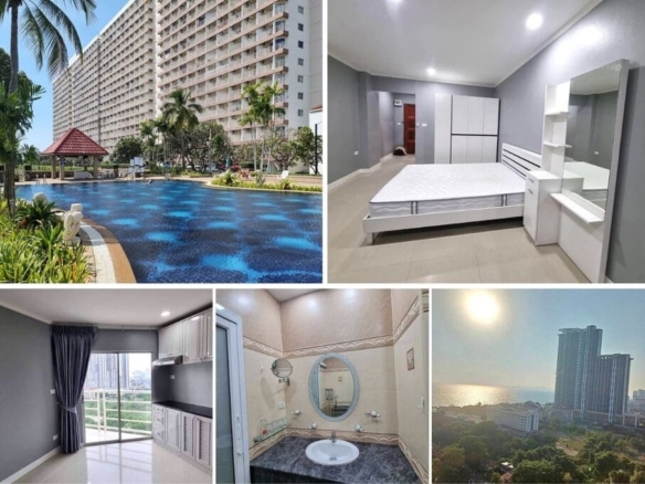 Studio Condo for Sale at Jomtien Beach Condominium – Rimhad S, Pattaya | 32 sqm | Building 2, 12rd floor