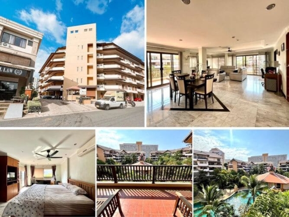 1BR Condo for Sale at Chateau Dale Thabali, Pattaya | 115 sqm | 4th Floor | Pool View | Corner Unit