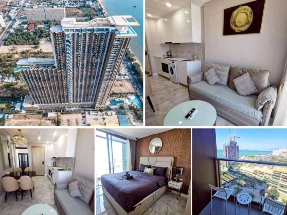 1BR Condo for Sale at Copacabana Beach Jomtien, Pattaya | 35sqm | 16th Floor | Sea View
