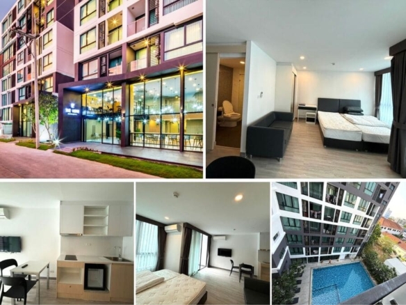 Studio Condo for Sale at The Rizin Hotel & Residences, Pattaya | 34 sqm | 6th Floor | Pool View