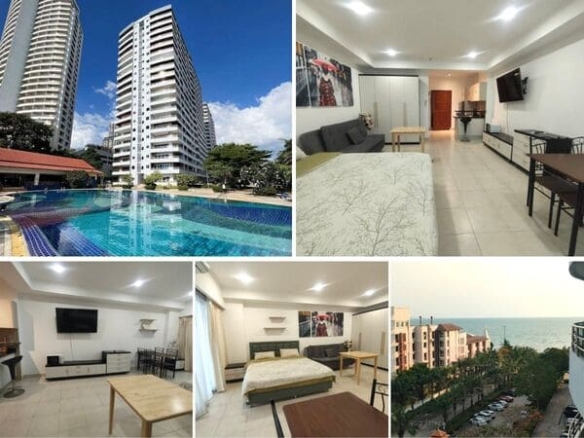Studio Condo for Rent at View Talay 3, Pattaya | 48 sqm | 7th Floor | Sea View | Next to Yinyom Beach