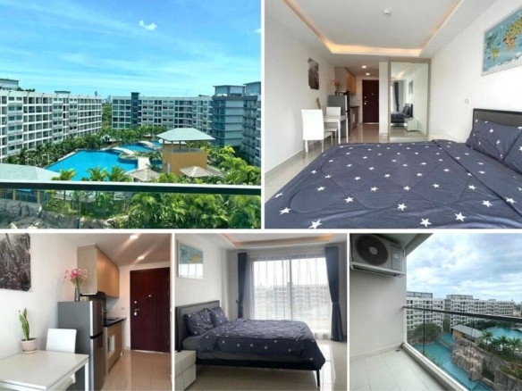 Studio Condo for Sale at The Maldives — Laguna 3, Pattaya | 28 sqm | Building F, 8th Floor | Lagoon Pool View