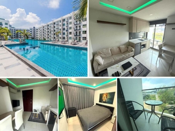 Studio Condo for Sale at Arcadia Beach Resort, Pattaya | 26 sqm | Building A, 4th Floor | City View | Lagoon Pool
