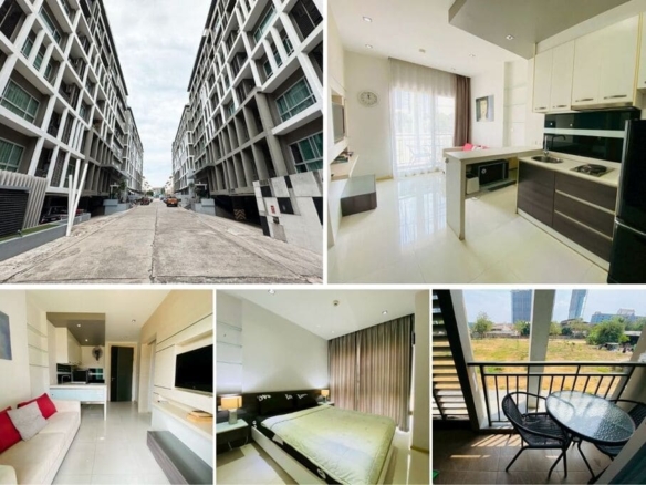 1BR Condo for Sale at The Gallery Condo, Pattaya | 32 sqm | 2nd Floor | City View | 200m to Jomtien Beach