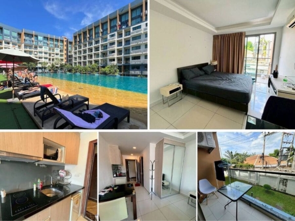Studio Condo for Sale at Laguna Beach Resort 2, Pattaya | 25 sqm | 2nd Floor | City View | Lagoon Pool
