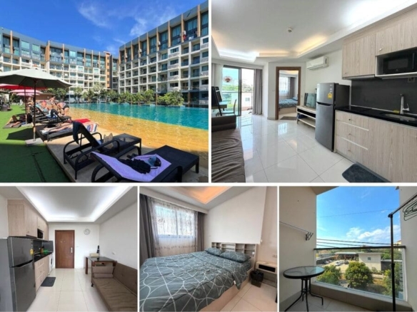 1BR Condo for Rent at Laguna Beach Resort 2, Pattaya | 37 sqm | 3rd Floor | City View | Lagoon Pool