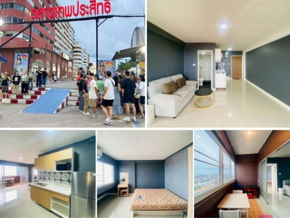 1BR Condo for Sale at Keha Thepprasit, Pattaya | 48 sqm | 12th Floor | City View | Facing Night Market