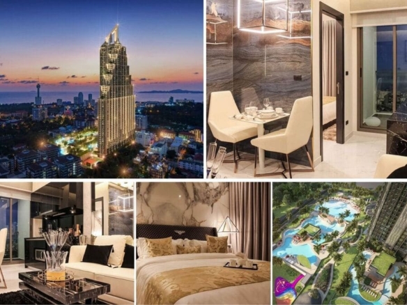 1BR Off-Plan Condo for Sale at Grand Solaire Pattaya, Pattaya | 29 sqm | 14th Floor | Sea View | Landmark High-Rise