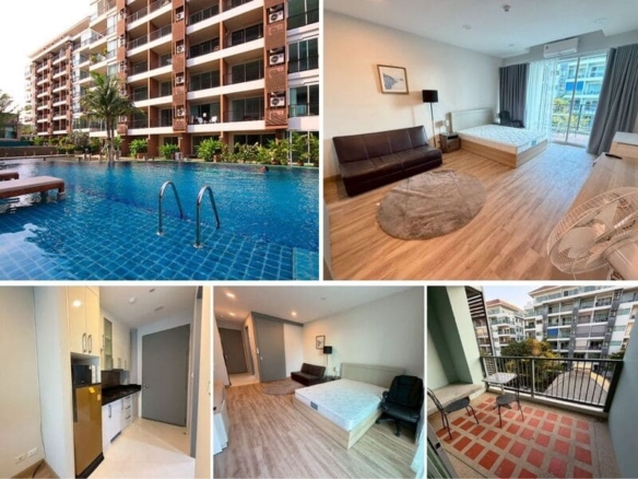 Studio Condo for Rent at Diamond Suites Resort, Pattaya | 39 sqm | 5th Floor, City Views