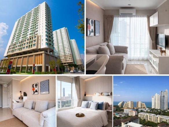 1BR Condo for Sale at Lumpini Ville Naklua – Wongamat, Pattaya | 32 sqm | Building C, 19th Floor | Sea View