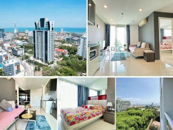 1BR Condo for Sale at The Vision, Pattaya | 36 sqm | 6th Floor | Partial Sea View