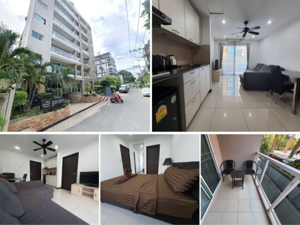1BR Condo for Sale at Siam Oriental Garden 1, Pattaya | 35 sqm | 2nd Floor | Near Yinyom Beach Commercial Area