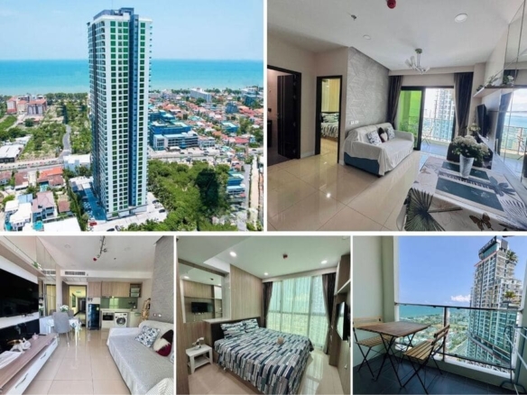 1BR Condo for Sale at Dusit Grand Condo View, Pattaya | 35 sqm | 28th Floor | Sea View