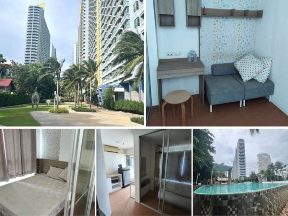 1BR Condo for Sale at Lumpini Park Beach Jomtien, Pattaya ｜23 sqm｜Building E｜20th Floor