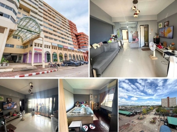 1BR Condo for Sale at Keha Thepprasit, Pattaya | 47 sqm | Building 2 | 4th Floor | Facing Inside the Residence