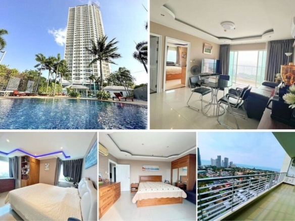 2BR Condo for Rent at AD Hyatt, Pattaya | 74 sqm | 26th Floor | Sea View | 1BR Use Only