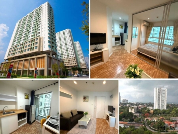 1BR Condo for Sale at Lumpini Wongamat, Pattaya | 23 sqm | Building B | 16th Floor | Sea View + Pool View