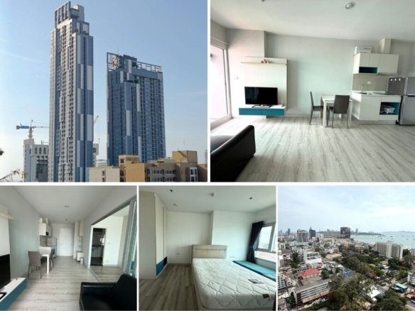 1BR Condo for Sale at Centric Sea Pattaya | 36 sqm | Tower A, 27th Floor | Sea View