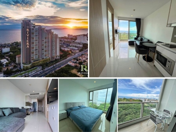 1BR Condo for Sale at The Riviera Jomtien, Pattaya | 35 sqm | Sea View