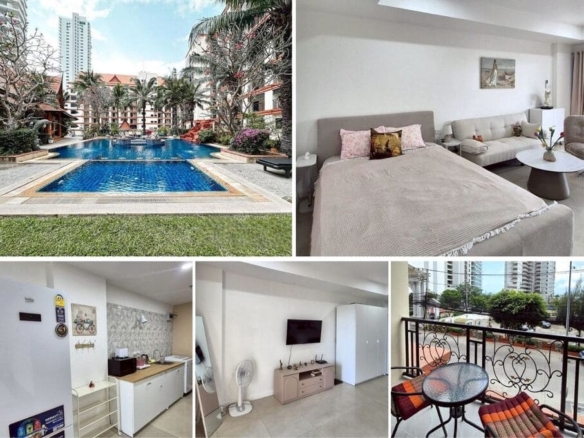 Studio Condo for Sale at Nova Mirage, Pattaya | 48 sqm | Building A | 2nd Floor | Partial Sea View