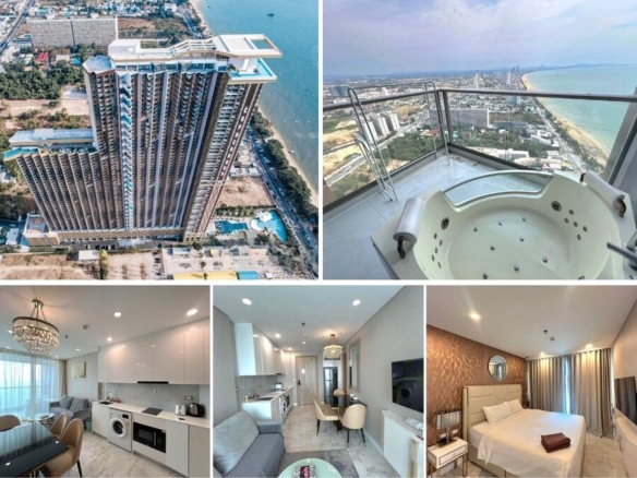 BR Condo for Sale at Copacabana Beach Jomtien, Pattaya | 39 sqm | 51st Floor | Open Sea View