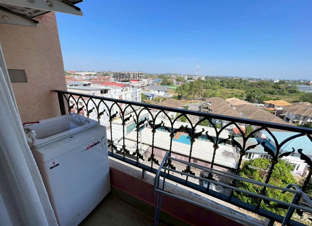 Studio Condo for Rent at Seven Seas Condo Jomtien, Pattaya | 26 sqm | Building A | 8th Floor | Lagoon Pool (A825)
