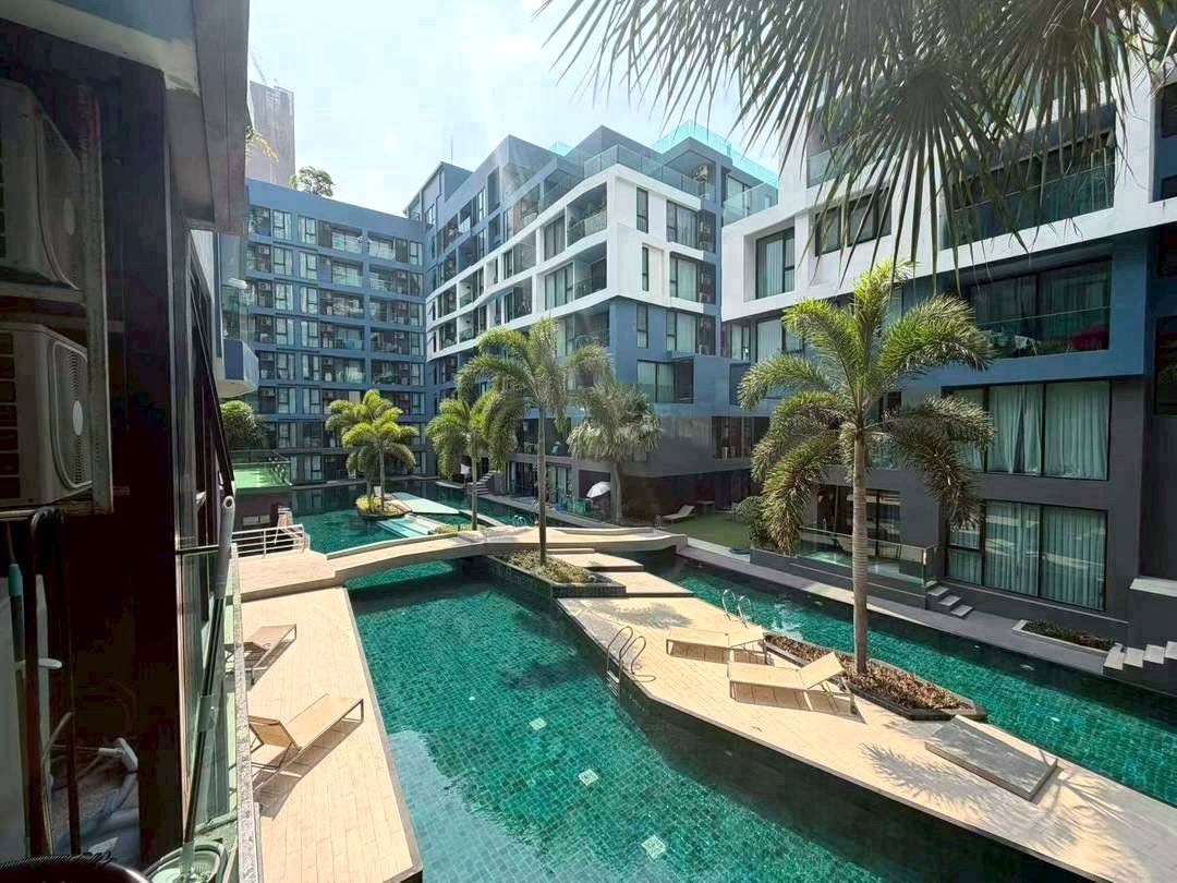 1BR Condo for Rent at Acqua Condo, Pattaya | 37 sqm | 2nd Floor | Pool View (A31/96)