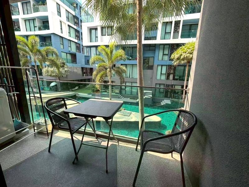 1BR Condo for Rent at Acqua Condo, Pattaya | 37 sqm | 2nd Floor | Pool View (A31/96)