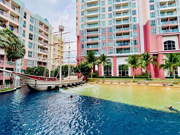 Grande Caribbean（加勒比公寓） 1居37㎡｜4楼 泳池景｜大型水系泳池