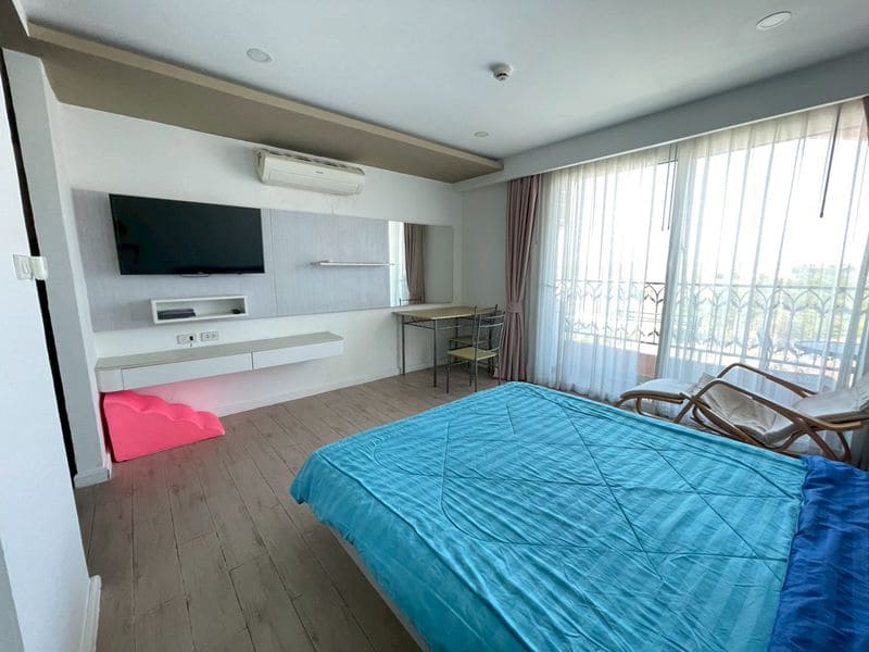 Studio Condo for Rent at Seven Seas Condo Jomtien, Pattaya | 26 sqm | Building A | 8th Floor | Lagoon Pool (A825)