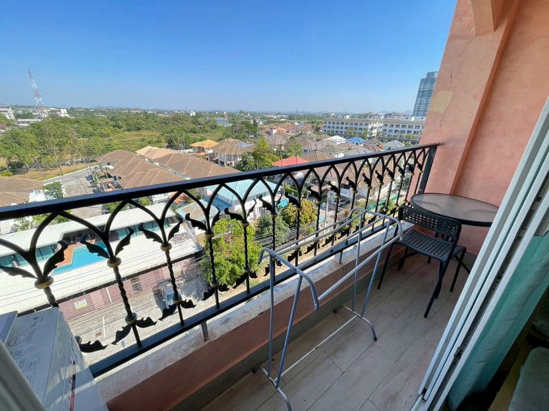 Studio Condo for Rent at Seven Seas Condo Jomtien, Pattaya | 26 sqm | Building A | 8th Floor | Lagoon Pool (A825)