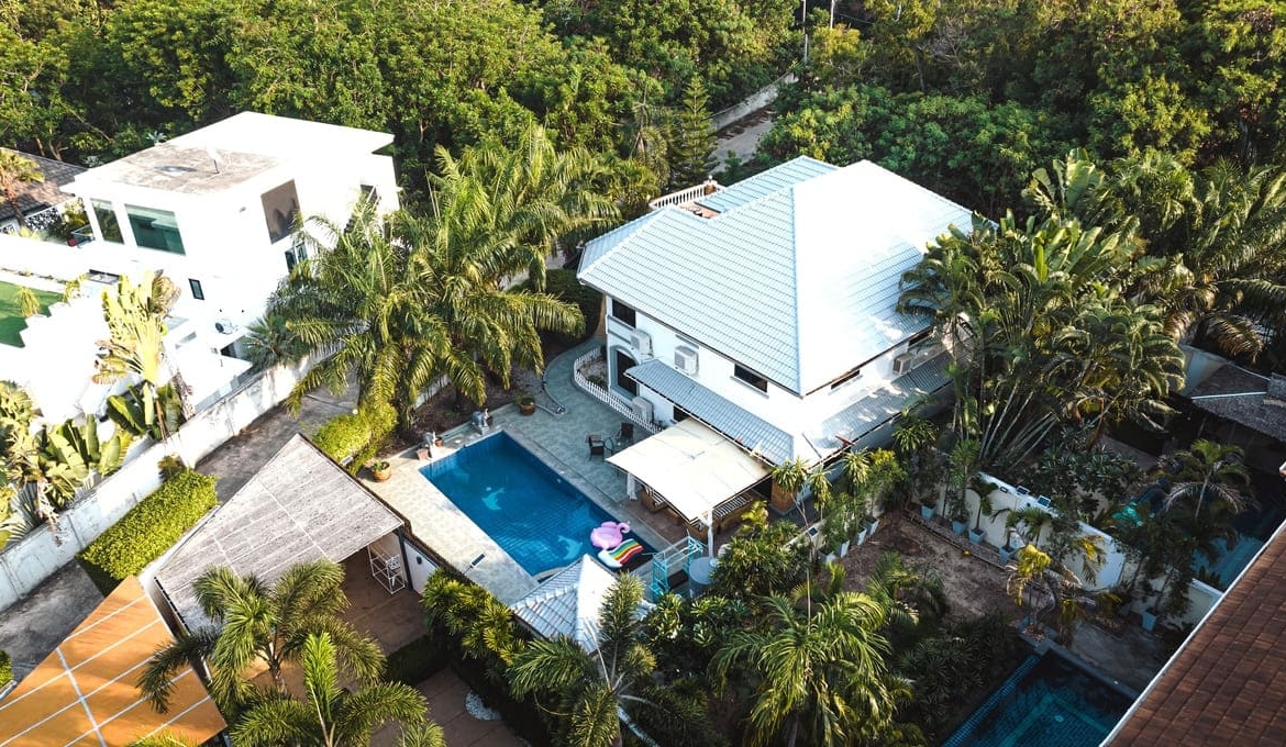 6BR Luxury Pool Villa for Rent in Jomtien, Pattaya | 600 sqm Land | Near Immigration Office