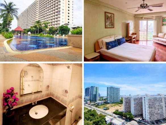 Studio Condo for Sale at Jomtien Beach Condominium – Rimhad S2, Pattaya | 32.5 sqm | 17th Floor