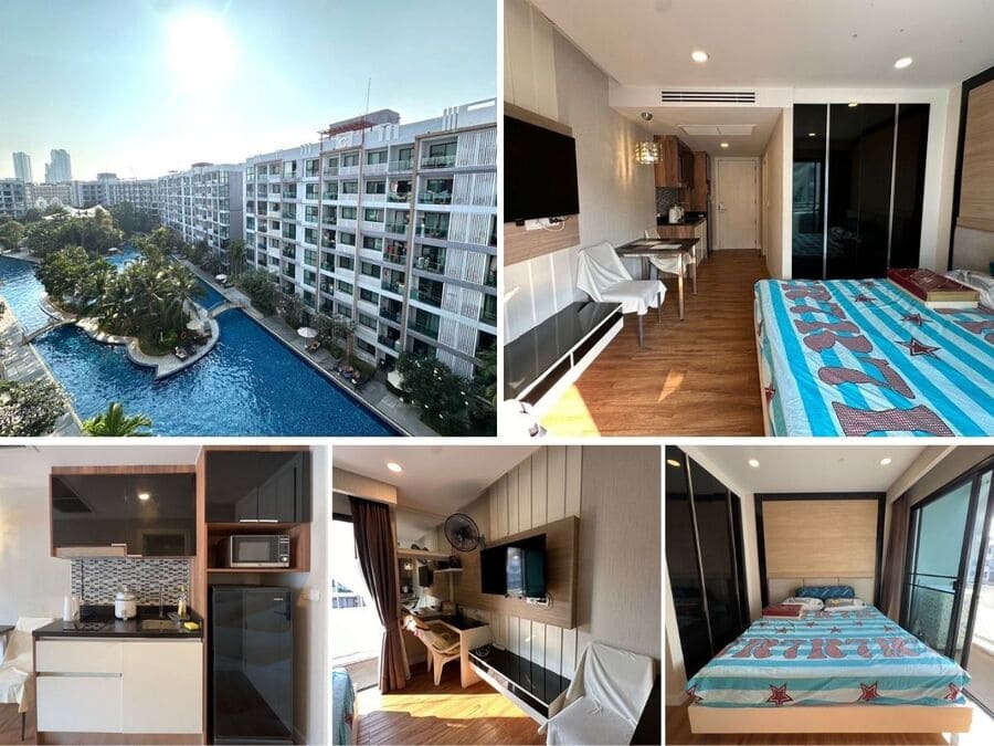 Studio Condo for Rent at Dusit Grand Park 1, Pattaya | 27 sqm | 7th Floor | Pool View | Lagoon Pool (D701)