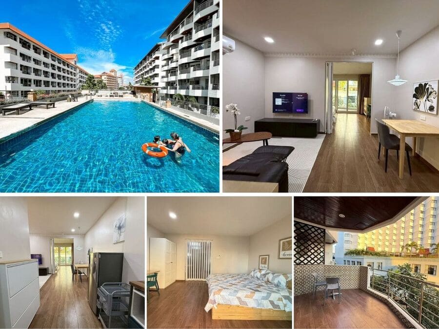 1BR Condo for Sale at Jomtien Plaza Residence, Pattaya | 45 sqm | Building A | 4th Floor | Newly Renovated | Near Jomtien Beach