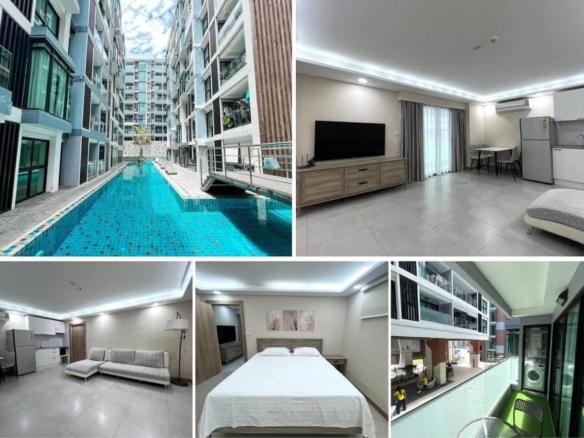 1BR Condo for Sale at Siam Oriental Tropical Garden, Pattaya | 55.4 sqm | 2nd Floor | Pool View | Fully Renovated